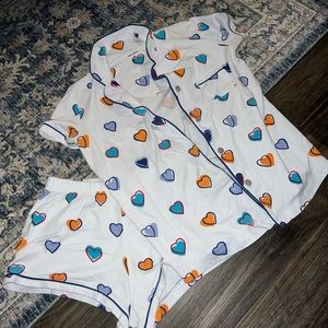 Roller Rabbit Big Hearts Polo Pajama Set